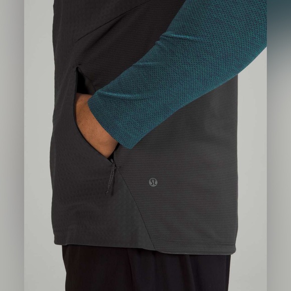 Lululemon Cold Terrain Fleece Vest Mens Large Gray Gorpcore Performance Training - Picture 4 of 15